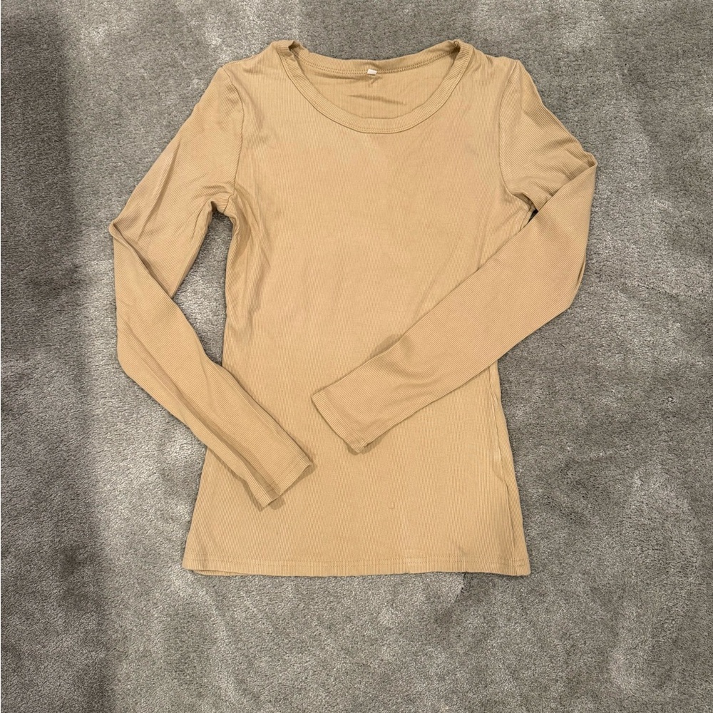 Amazon Tan Long Sleeve Tee
